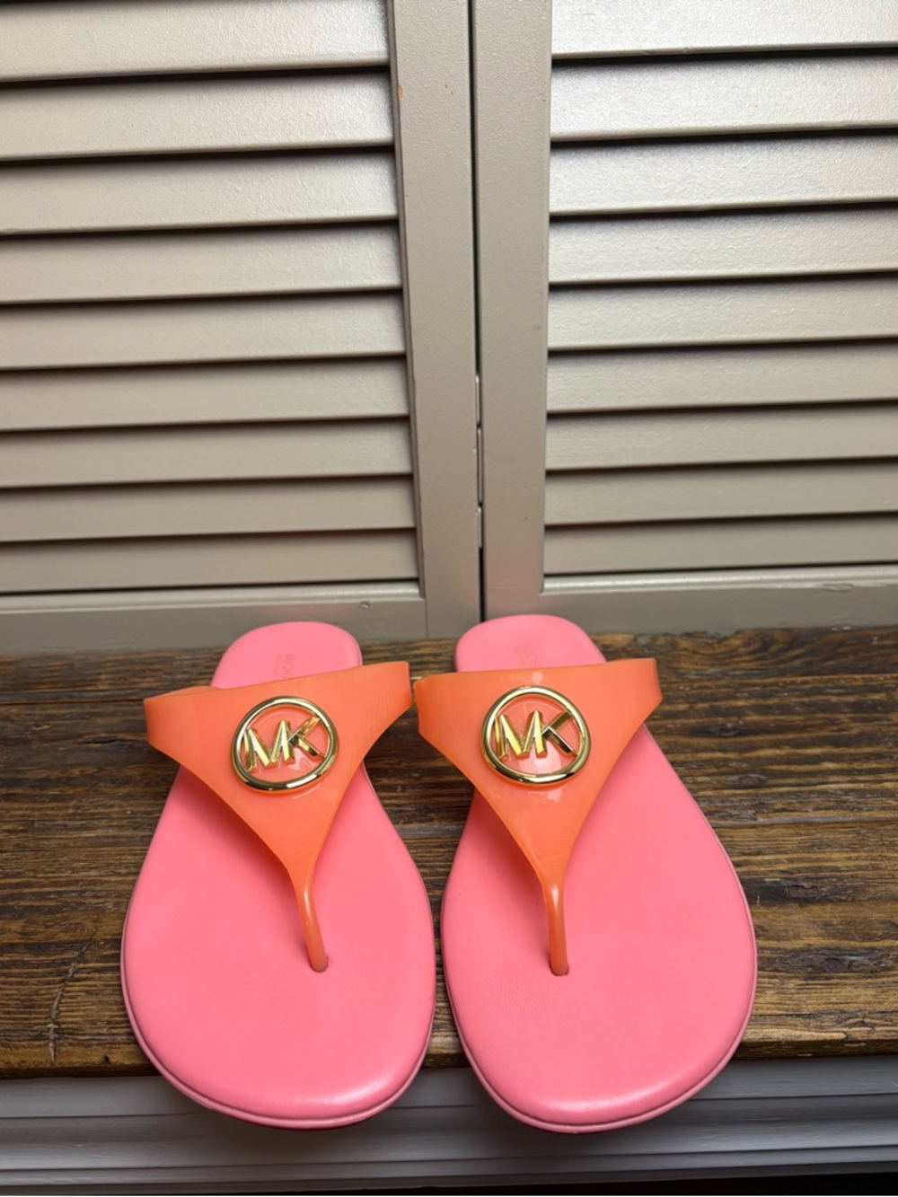 Michael Kors Carmen PVC Jelly Sandals Size 10 - Picture 3 of 7
